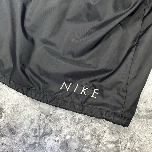Vintage Nike Jacket Anoark Windbreaker Mens XL Black Swoosh Logo Striped READ - Picture 6 of 8